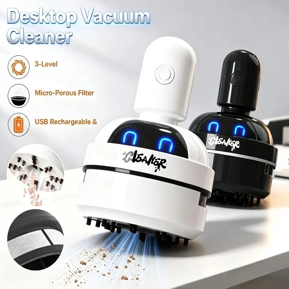 Mini Desktop Vacuum Cleaner For Eraser Dust - Портативный мини-пылесос для стола, беспроводной очиститель