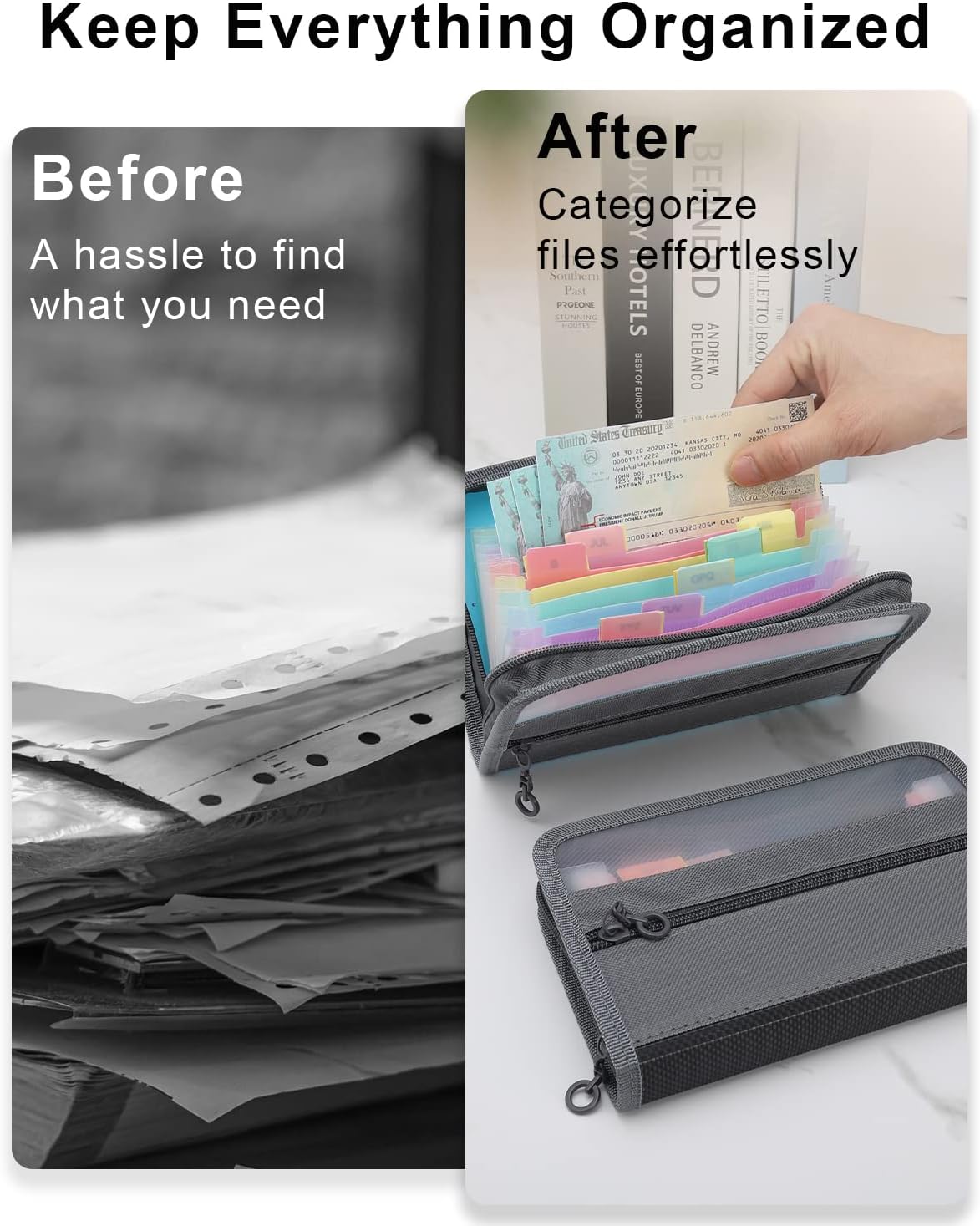 Маленький органайзер для докум – обзор и цена Expandable Accordion File Folder 13 Pockets